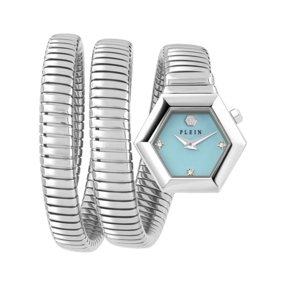 Philipp Plein $nake Hexagon Bracelet Watch Silver Womens